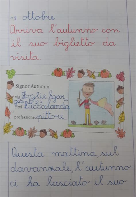 Autunno Insegnamento Della Scrittura Le Idee Della Scuola Libri Di