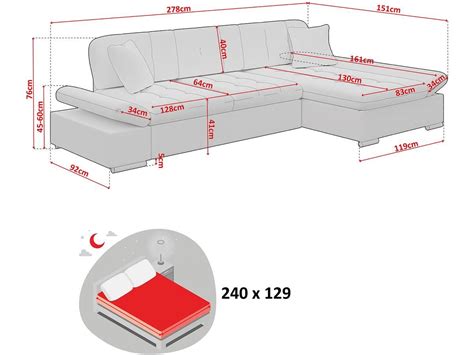 Canapé d angle convertible 4 places avec coffre MALWI Angle gauche