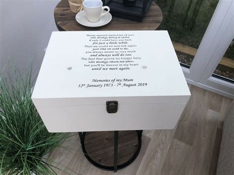 Personalised Very Large Memory Box In Memory Of Mum Etsy Uk