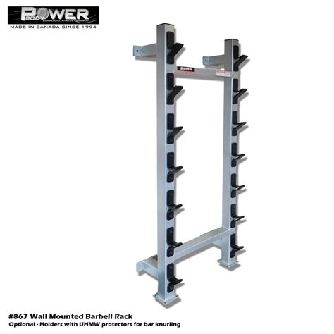 PowerBody 867 Power Core Elite Wall Mounted Barbell Rack Keystone