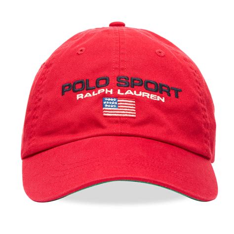 Polo Ralph Lauren Sport Baseball Cap Rl 2000 Red End Us