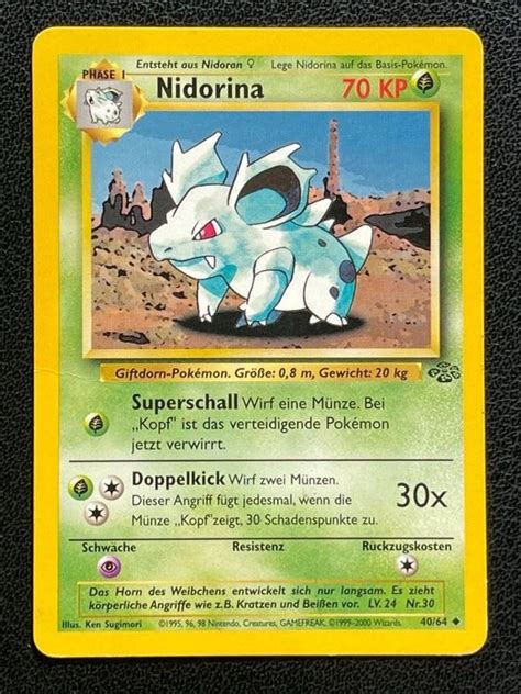 1999 Nidorina 4064 Pokémon Jungle Kaufen Auf Ricardo