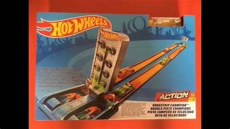 Hot Wheels Dragstrip Champion Track Set Unboxing YouTube