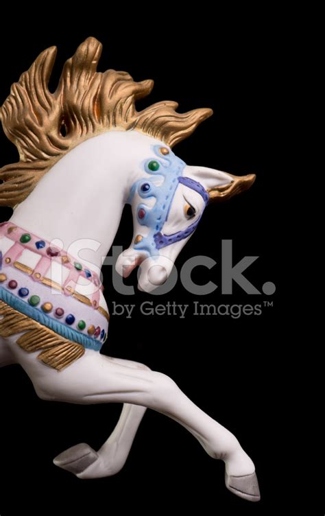 Colorful Carousel Horse Stock Photo Royalty Free Freeimages