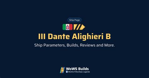 III Dante Alighieri B - WoWS: Legends | Stats + Builds | Tier III ...