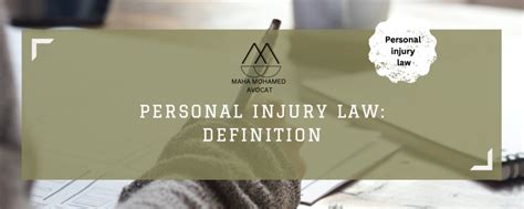 Personal Injury Law Definition Explanation And Compensation MM Avocat