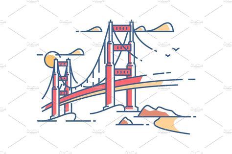 Bay Bridge Vector at Vectorified.com | Collection of Bay Bridge Vector ...