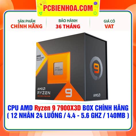 Cpu Amd Ryzen 9 7900x3d ChÍnh HÃng 12 NhÂn 24 LuỒng 44 56 Ghz 140mb