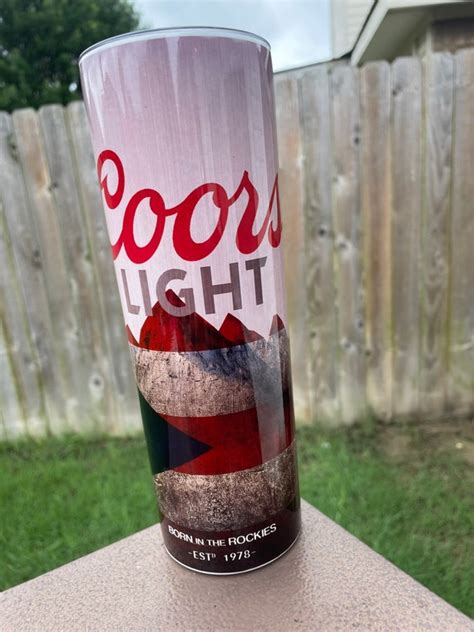 Coors Light Oz Tumbler Etsy