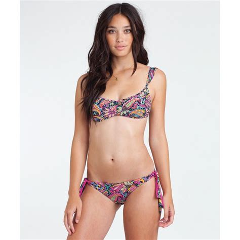 Parkside Paisley Flutter Bikini Top Billabong Us Bikinis Surf