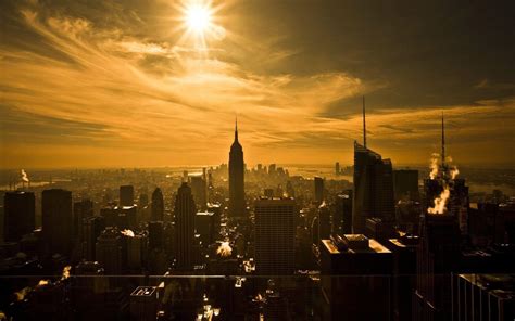 New York Sunset Wallpapers - Top Free New York Sunset Backgrounds ...