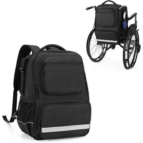 Samdew Sac Dos Pour Fauteuil Roulant Avec Poches D Isolation