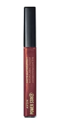 Batom Líquido Matte Glitter Effect Avon Power Stay 7ml Parcelamento