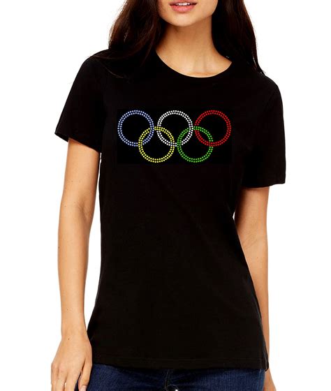 Olympic Ring Inspired Rhinestone T Shirt Tank Top Pick Shirt Etsy