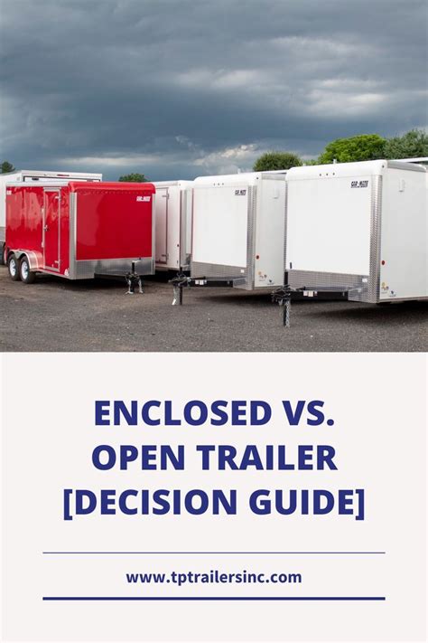 Enclosed Vs Open Trailers Which Is Right For You