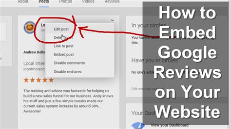 Google Local How To Embed Google Reviews The Right Way YouTube