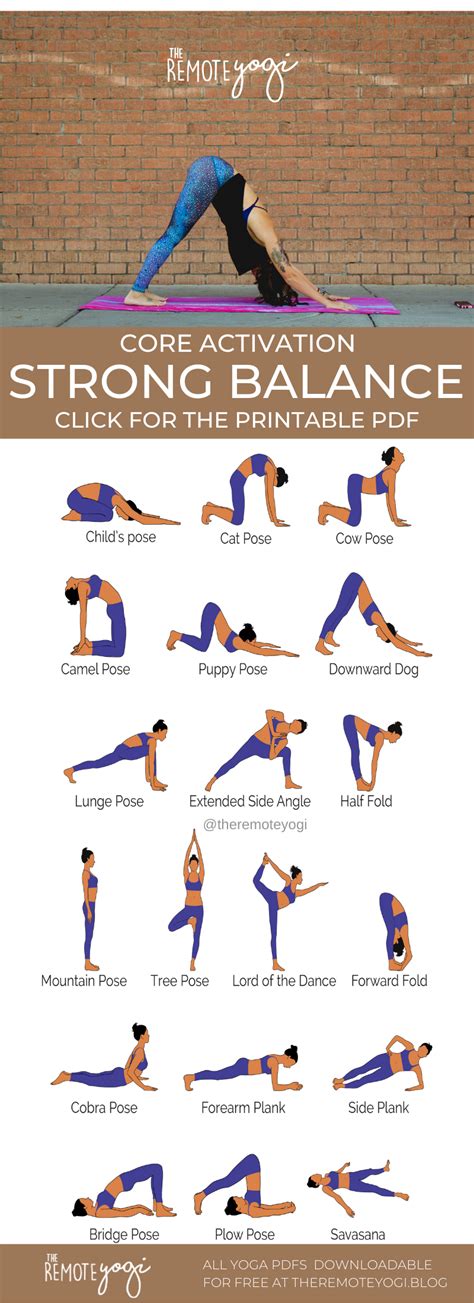 Yoga Sequence for Strength and Balance – Free PDF | Yoga sequences ...