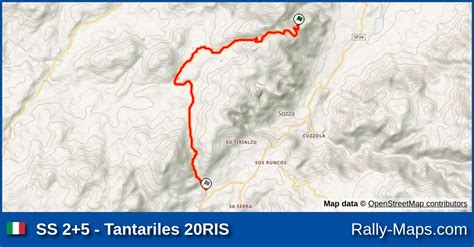 Ss 25 Tantariles 20ris Stage Map Rally Italia Sardegna 2023 Wrc