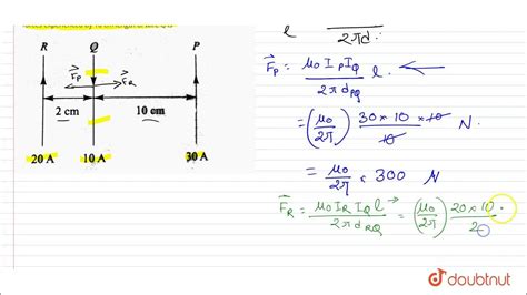 Three Long Straight And Parallel Wires Are Arranged As Shown In Fig The Forces Experienced By