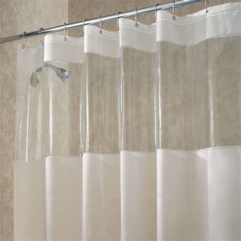 Inter Design Shower Stall Curtain Hitchcock Clear Vinyl EVA