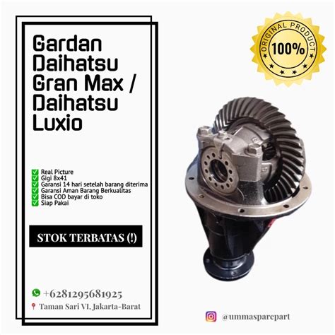 Jual Umma Sparepart Gardan Daihatsu Grandmax Luxio Gigi X