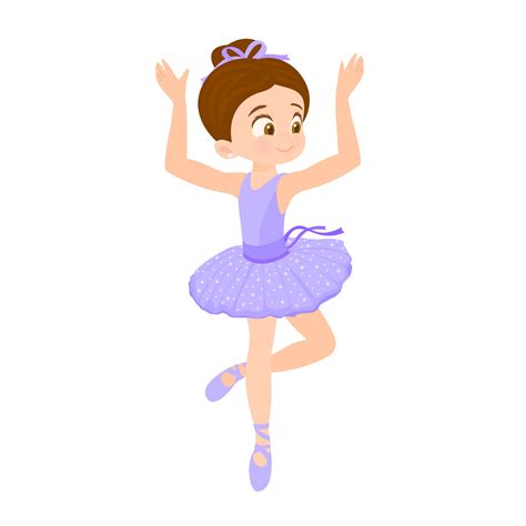 Joven Bailarina De Ballet Vector En Vecteezy