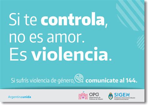 El Control Tambi N Es Violencia Argentina Gob Ar