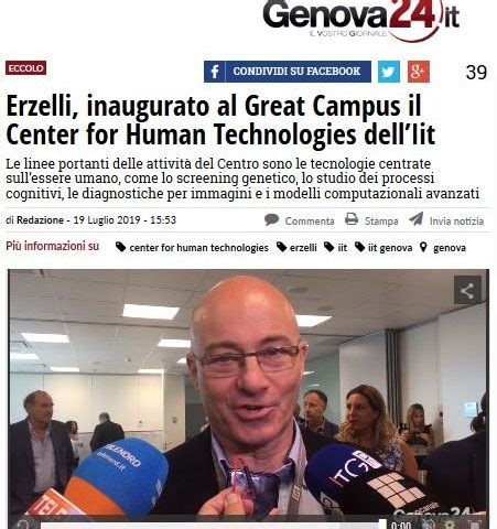 Erzelli Inaugurato Al Great Campus Il Center For Human Technologies