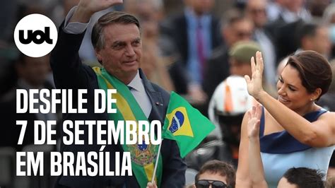 7 de setembro ao vivo Bolsonaro participa de desfile cívico militar em