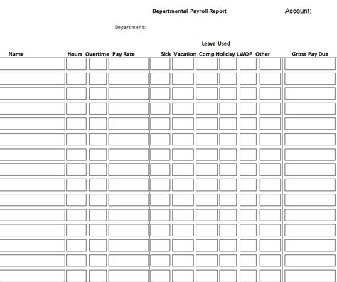 28 Best Payroll Report Templates Word And Excel Day To Day Email