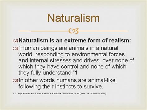 What is Naturalism Naturalism and its Influences on