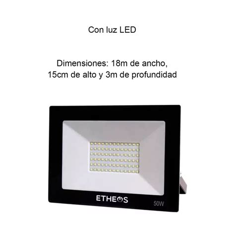 Reflector Led Rgb 50w Ip65 Control Remoto Colores Exterior