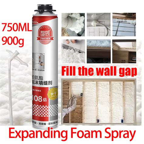 Polyurethane Foam Spray Pu Foam Spray 750ml Fills Cracks And Joints