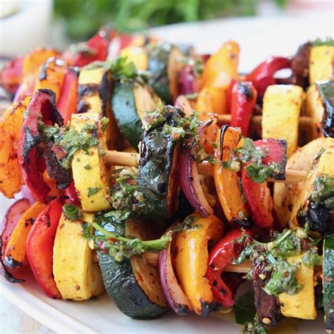 Easy Grilled Vegetable Skewers Recipe