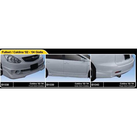 Toyota Caldina 2002 2003 2004 Gailla Gialla Bodykit Body Kit Front Side