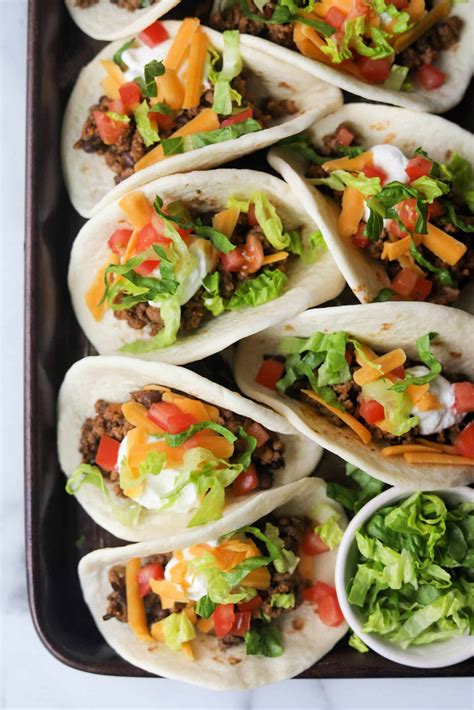 Beef Tacos With Refried Beans With Video The Healthy Epicurean