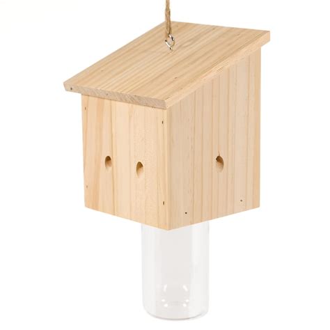 Grtre Pack Wood Carpenter Bee Trap For Outside Wood Boring Bee Trap