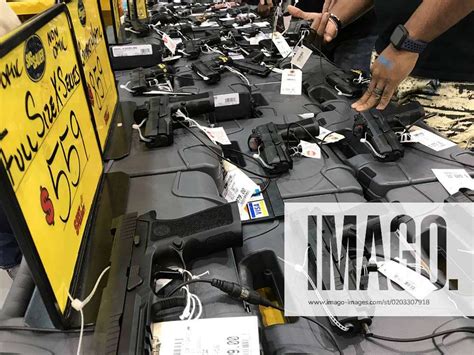 February A Table Of Firearms At The Florida Gun Show In Tampa