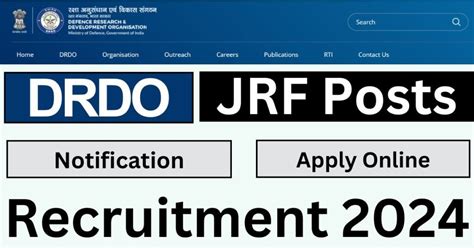 Drdo Recruitment For Jrf Post Notification Out