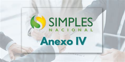 Anexo IV Do Simples Nacional Decole