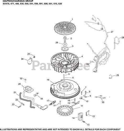 Kohler SV541 3218 Kohler Courage Single Engine Made For MTD 18hp