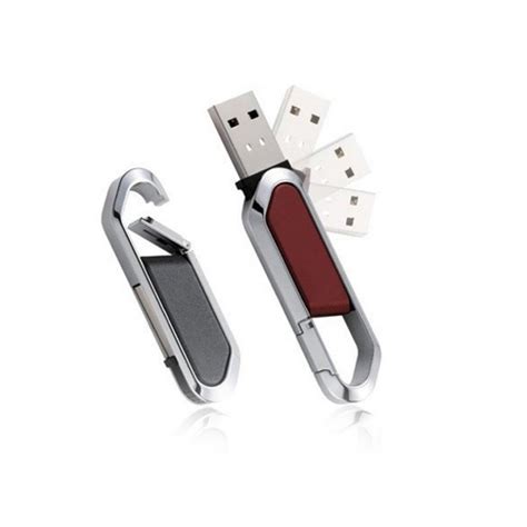 Pendrive Mosquet N De Metal Y Cuero Con Logotipo Para Empresas