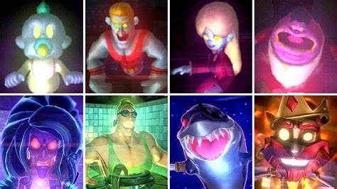 Luigi S Mansion Series All Portrait Ghost Bosses YouTube