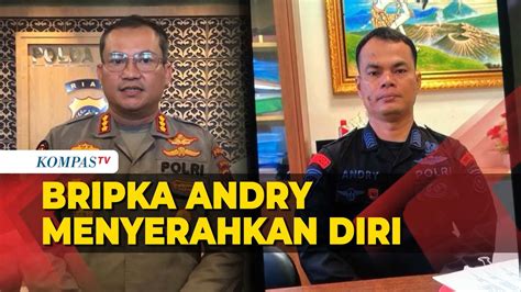 DPO 68 Hari Bripka Andry Akhirnya Serahkan Diri Ke Polda Riau YouTube