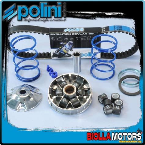 Trasmissione E Frizione NUOVO KIT VARIATORE POLINI HI SPEED 6 RULLI