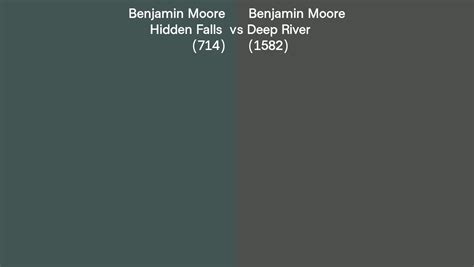 Benjamin Moore Hidden Falls Vs Deep River Side By Side Comparison