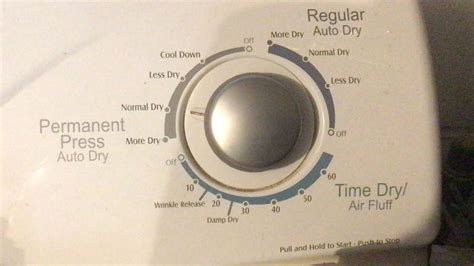 Maytag Atlantis Dryer Running On Air Fluff Temp Time Dry Air Fluff 30 Min Youtube