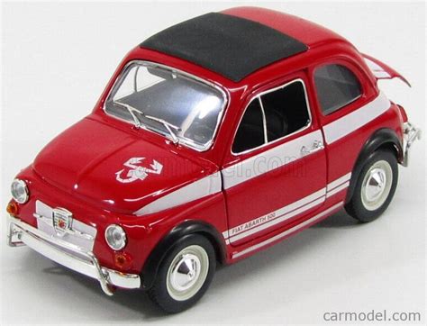 BURAGO 21040 Scale 1 24 FIAT 500 ABARTH RED