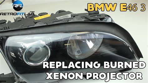 BMW E46 3 Replacing Burned Bi Xenon HID Projector In Bosch AL