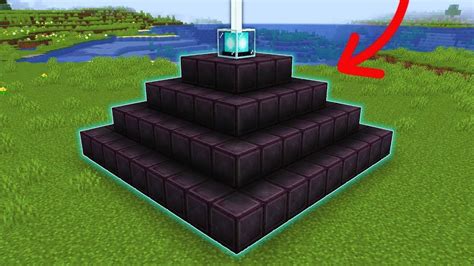 I Made A FULL NETHERITE BEACON In Creative Minecraft YouTube